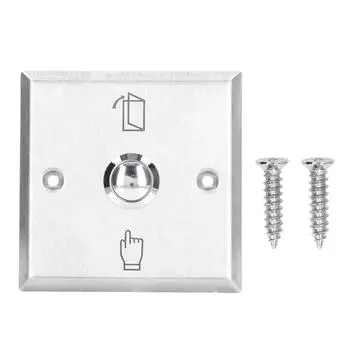 Кнопка выхода Переключатель открывания двери из нержавеющей стали для системы контроля доступа к двери