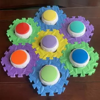 Кнопка записи голоса питомца пазл коврик для собак кошек дрессировка общение без кнопок противоскользящий коврик из ЭВА интерактивная игрушка товары для животных