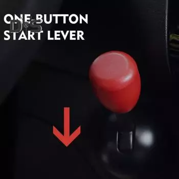 Кнопка запуска автомобиля, рокерная крышка, металлический рычаг запуска в одно касание, орнамент, кнопка запуска двигателя, стоп-джойстик, простая установка крышки кнопки красный