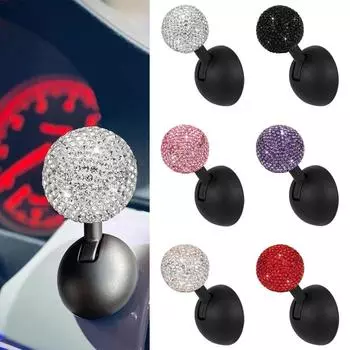 Кнопка запуска Diamond Push Start Крышка кнопки автоматического зажигания Автомобильная кнопка One-Touch Rocker Двигатель автомобиля Push Start Stop Рычаг