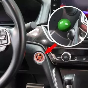 Кнопка запуска и остановки автомобиля, джойстик, универсальная, простая установка, автомобильная кнопка запуска одним нажатием, крышка стартера, декоративные аксессуары золотистый