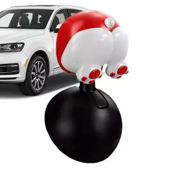 Кнопка запуска с крышкой Dog ButtStart Stop, джойстик, элегантный автомобильный дизайн Animal -Bar, автомобильная кнопка запуска в одно касание, стартер чёрный