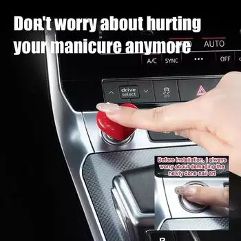 Кнопка запуска в форме сердца Push Start Auto Ignition Rocker Ceramic Car Engine Button PushStart One-Touch Automotive O7D8 жёлтый