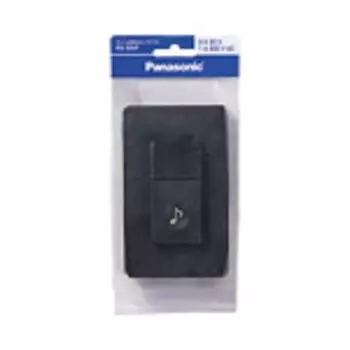 Кнопка звонка Panasonic, широкая, черная EG335P