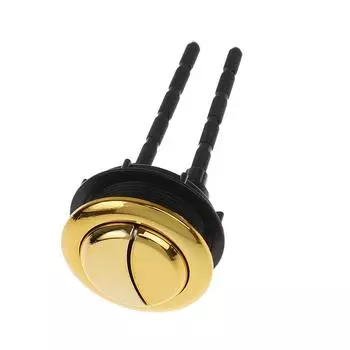 Кнопки для унитаза круглой формы, золотая кнопка 48 мм/58 мм с двойным смывом для унитаза