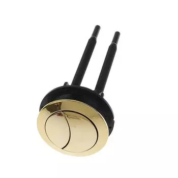 Кнопки для унитаза круглой формы, золотая кнопка 48 мм/58 мм с двойным смывом для унитаза