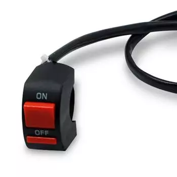 Кнопочные переключатели включения/выключения мотоцикла, разъем на руле, переключатели для модификации мотоцикла, разъем, детали для мотоцикла чёрный