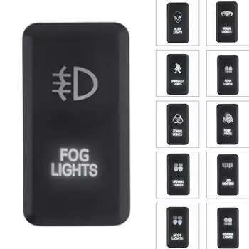 Кнопочный переключатель включения/выключения 12 В подходит для Toyota Hilux/Prado 120 с белой подсветкой Zombie Light