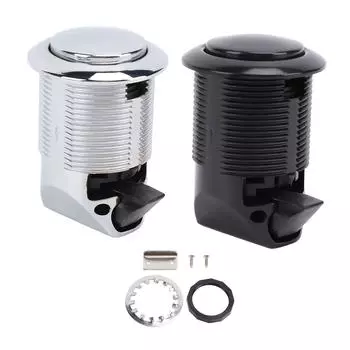 Кнопочный замок со встроенной защелкой, усиленный замок безопасности для шкафа без ключа для автофургонов, яхт, автодомов, автомобилей Chrome