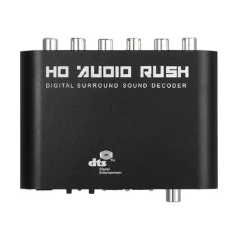 Коаксиальный SPDIF 5.1 Audio Rush с 5.1/2.1-канальным аудиодекодером DTS/AC-3 Surround Sound Rush для STB EU Plug