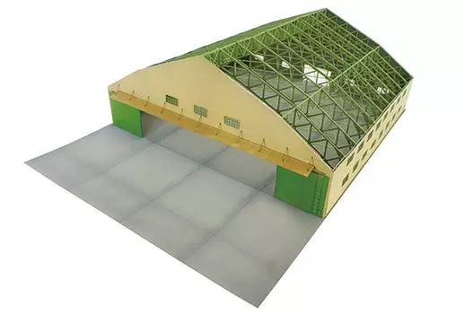 Kobaani Model Studio Scale Frontline Series WWII Japanese Wooden Hangar Assembly Kit 1/144 FS-001 бежевый