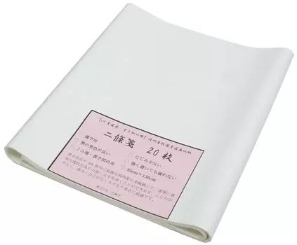 Kobaido Calligraphy Painting Paper Striped Paper Nijo Paper x 20 sheets (35 136cm)