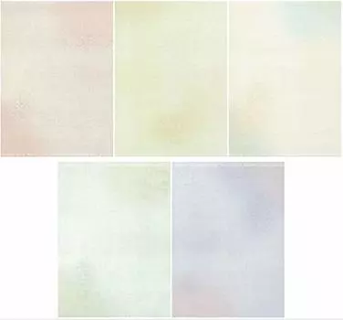 Kobaido Kana Autumn Half Paper 250 x 50 листов 10 листов Ryoshi, Листья, Размер, 360 мм, (5 узоров, каждый)