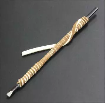 Kobaido Seal Carving Seal Leather Double 4mm in Knife, Sword, Round, Wrapped, Edged, [Made Japan]