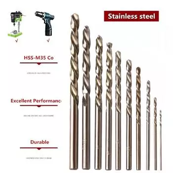 Кобальтовое сверло HSS-Co M35 Кобальтовое сверло для пистолета M35 с круглым хвостовиком