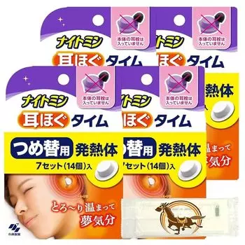 Kobayashi Pharmaceutical Nightmin Ear loosening time Для пополнения 14 штук 4 коробки + В комплекте с бонусом оригинальный логотип Kunutonn