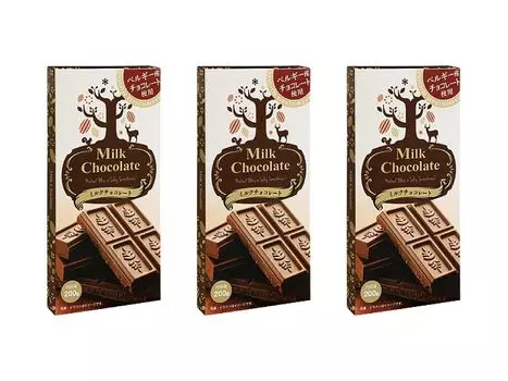 Kobe Bussan Milk Chocolate Сделано из бельгийского шоколада Молочный шоколад Шоколад Шоколад Бельгия Германия Рождество Валентина Белый день 200 г x 3