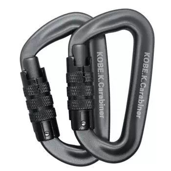 Kobe Shine Прочность на разрыв Вес Протестировано в Японии Карабин Протестировано в Японии Упаковка из 2 мышей примерно. 1200 кг, автоматическая блокировка (темный цвет)