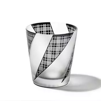 Kobo Official Direct Edo Black Fine Tenkai Old поставляется в виде презентации, сделанной в Японии [Taimuro Sales] Стекло, Узор, Трехполосная решетка, Стекло,