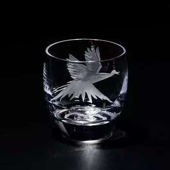 Kobo Official Direct Edo Kiriko Fuji Crane Cold Sake Glass Paper Box Сделано в Японии [Продажи Taimuro] Mt. ТБ0050-32