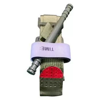 Кобура держатель жгута с жгутом, адаптер держателя жгута Molle с комплектом QLS, жгут для использования на открытом воздухе One Size зелёный