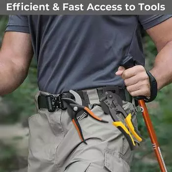 Кобура для инструментов Зажим для ремня Быстрый доступ Легкая транспортировка Нескользящий Прочный магнитный зажим для ремня для тяжелых условий работы Держатель инструментов Аксессуары B