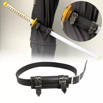 Кобура для меча катана для убийцы демонов, поясные ножны из искусственной кожи, держатель ножен, аксессуары для косплея, средневековый держатель меча