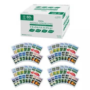 Kochi Bath Bath Clean Aroma Sparkling Natural Bath Collection 30g x 60 Packets Total 8 Types Set World Heritage Individually Wrapped Assorted Bath Sal