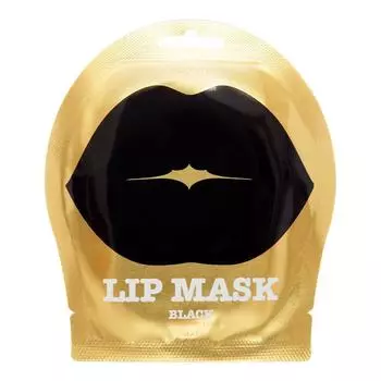KOCOSTAR BLACK LIP MASK Успокаивающая гидрогелевая маска для губ с экстрактом черники
