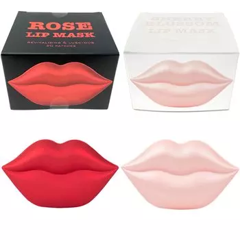 KOCOSTAR Маска для губ 20 штук x 2 коробки Rose Cherry Blossom Lip Care Lip Pack для сухости и