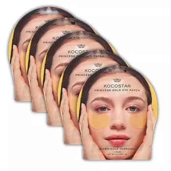 KOCOSTAR Princess Gold Eye Patch x 5 Set Eye Pack Eye Pack Point Pack Partial Pack Eye Sheet Mask Eye Area Eye Bags Under Eye Elasticity Eye Firmness