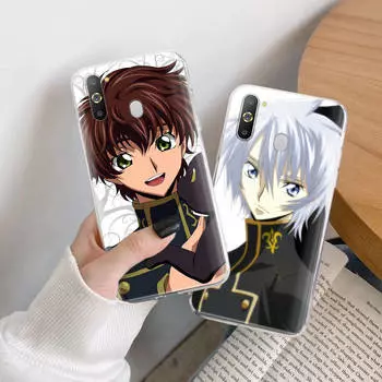 Код Гиас ТПУ чехол для iPhone XR 7 8 14 15 11 12 13 X XS Pro Max Xiaomi Redmi 13C Note 9 Samsung A22 S23 S24 Ultra Plus VIVO Samsung A72 кожа буйвола