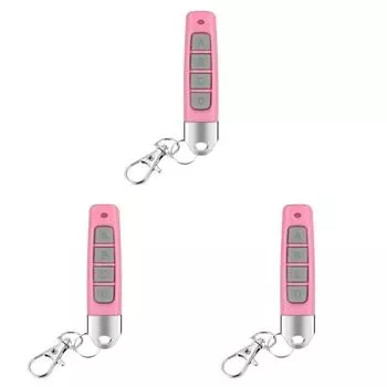 Код клонирования 433 МГц, 4 ключа, гаражные ворота, копия, пульт дистанционного управления (1шт Розовый)