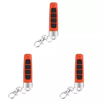 Код клонирования 433 МГц, 4 ключа, гаражные ворота, копия, пульт дистанционного управления (1шт Красный) ?