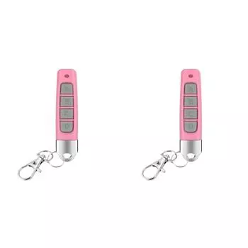 Код клонирования 433 МГц, 4 ключа, гаражные ворота, копия, пульт дистанционного управления (1шт Розовый)