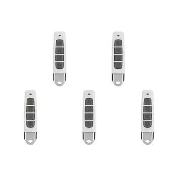 Код клонирования 433 МГц, пластиковый 4-х клавишный пульт дистанционного управления для гаражных ворот (Белый+серый)
