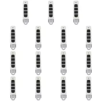 Код клонирования 433 МГц, пластиковый 4-х клавишный пульт дистанционного управления для гаражных ворот (Белый + черный)