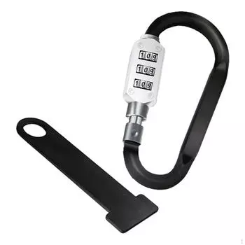 Код замка для шлема, прочное монтажное оборудование, высокопрочные аксессуары для мотоциклов, защита от потери серебряный