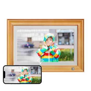 KODAK FHD Image дюймов Wifi деревянная цифровая фоторамка 32 ГБ сенсорный экран воспроизведение удаленная передача совместное использование разрешение 64 ГБ SD-память совместима с естественным
