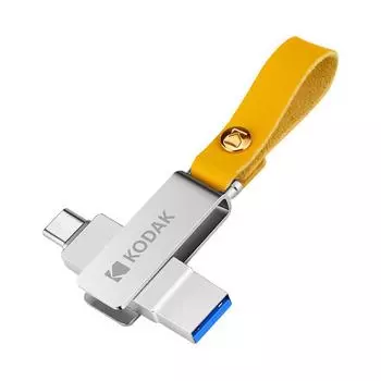 Kodak K243C Metal USB3.1 USB-флешка-накопитель 32 ГБ/64 ГБ/128 ГБ/256 ГБ флэш-накопитель типа c для ключей USB для смартфона