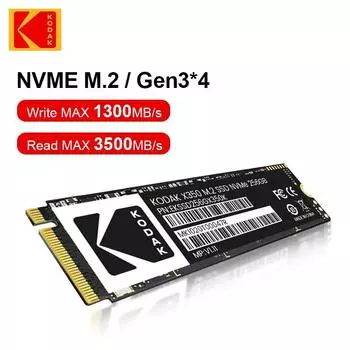 Kodak PCIe3.0 NVME SSD 128 ГБ 256 ГБ 512 ГБ твердотельный накопитель M2 2280 внутренний жесткий диск для ноутбуков Destops