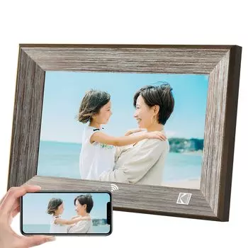 KODAK WiFi Digital Photo 10 IPS Touch Легко совместим с 32 ГБ SD Поставляется с функциями образа жизни, такими как подходит для подарков Рамка, деревянная, дюймы,