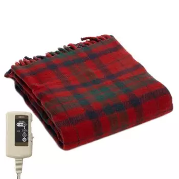 KODEN Electric Throw 140 x 82 Tartan Check Dust Mite Slide Temperature Blanket, Blanket, см, Красный, Узор, Моющийся, Killer, Регулировка, CWN142H-RCK