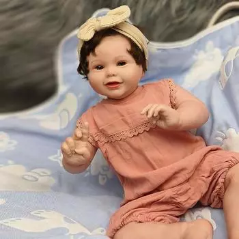 Kodi 60 см уже готовая коллекционная художественная кукла принцесса огромная детская мягкая силиконовая кукла-реборн игрушка для малышей Cloth Body Doll белый