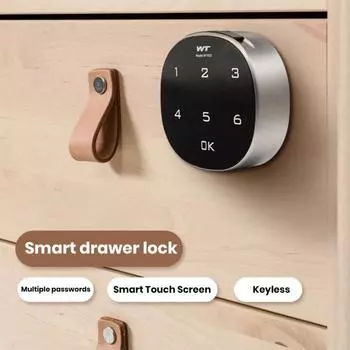 Кодовый замок Цифровой цинковый сплав Кодовая комбинация Электронный замок Работает от аккумулятора Без перфоратора Простота установки Безопасный замок с паролем 30mm