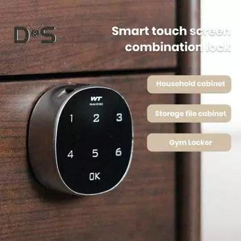 Кодовый замок Цифровой цинковый сплав Кодовая комбинация Электронный замок Работает от аккумулятора Без перфоратора Простота установки Безопасный замок с паролем 20mm
