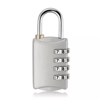 Кодовый замок из цинкового сплава Keep Security Combination Padlock для чемоданов, картотек, шкафов, серебро серебро белый