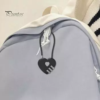 Кодовый замок с 3-значным кодом в форме сердца, компактный дизайн, портативный многоцелевой, сбрасываемый, водонепроницаемый навесной замок для улицы розовый