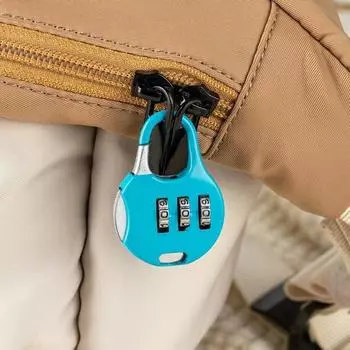 Кодовый замок Yousheng, 3-значный навесной замок, удобный компактный дизайн, портативный многоцелевой сбрасываемый замок для дорожного чемодана красный