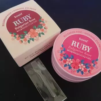 KOELF Гидрогелевые патчи для глаз Ruby Bulgarian Rose 1,4 г X 60 шт. 1.4g X 60 pieces (1PCS)